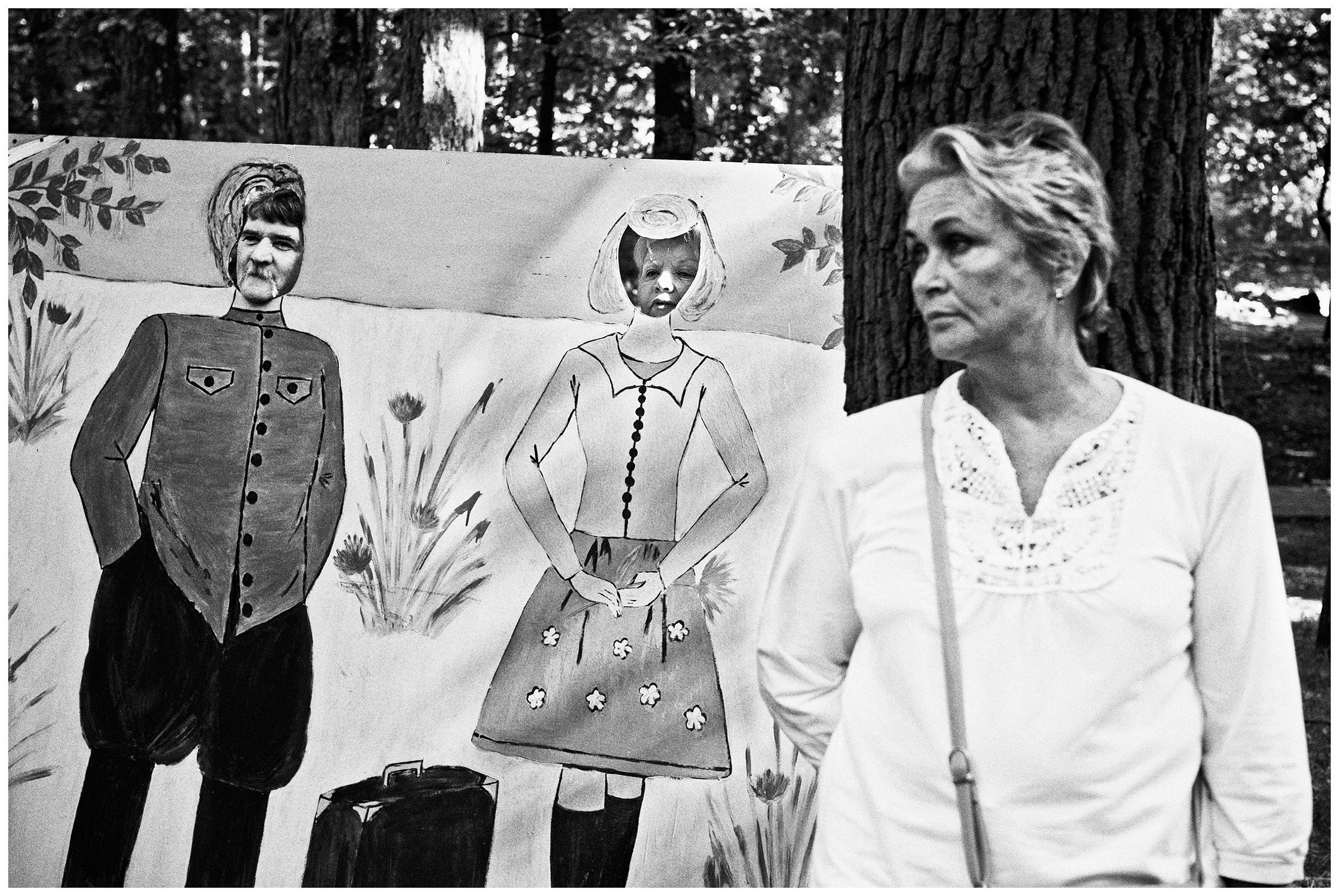 Kaliningrad, Russia. A man and a woman are photographed.