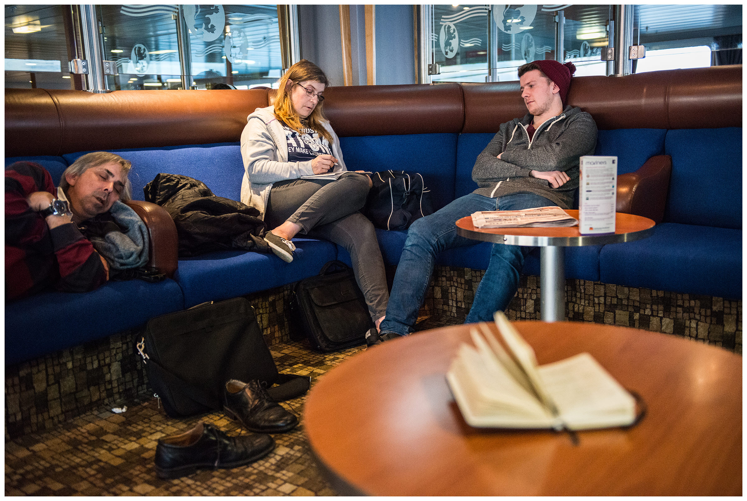 Scotland, on board a ferry between Ullapool and Isle of Lewis.